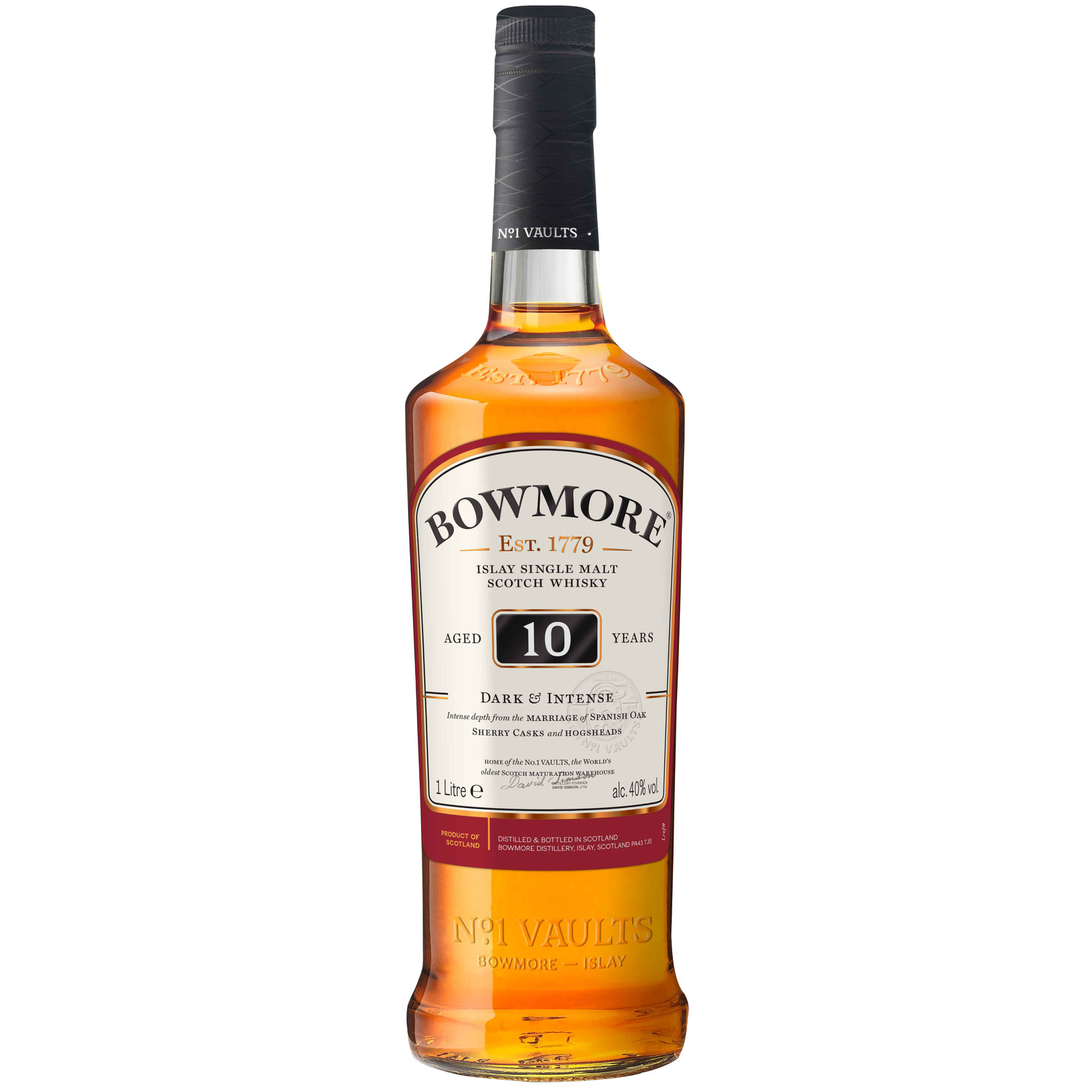 Bowmore, 10 years - Dark & Intense 1 liter
