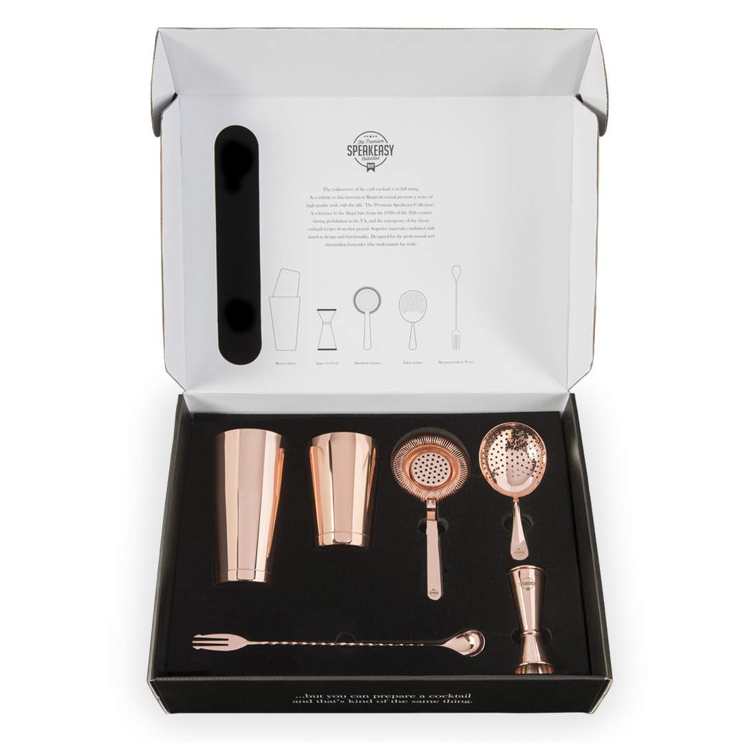 Cocktail Tools Boxed Set Copper set