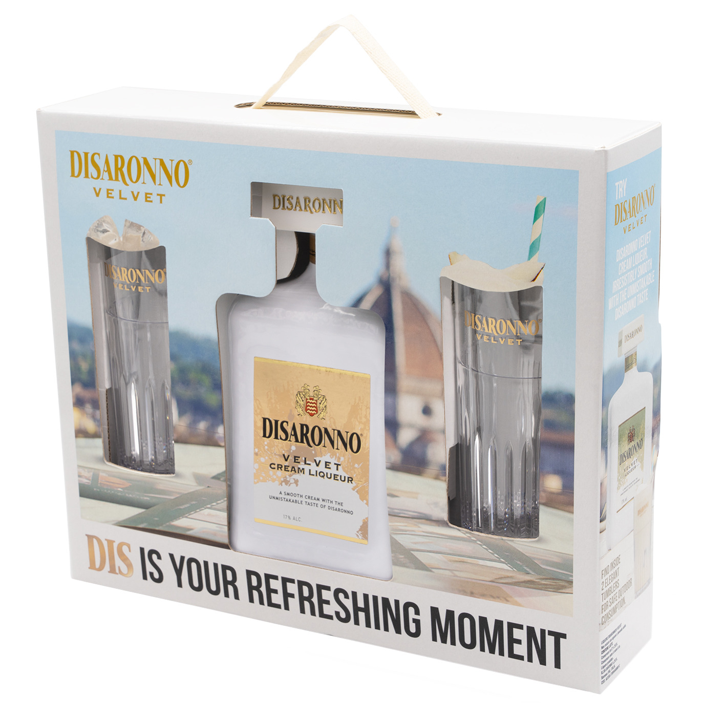 Disaronno - Velvet Gift Pack met 2 Glazen 70cl