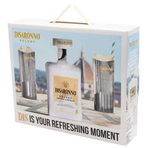 Disaronno - Velvet Gift Pack met 2 Glazen 70cl