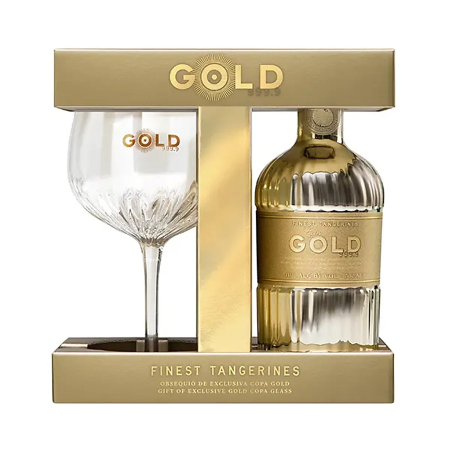 Gin Gold 999.9 + Glass 70cl