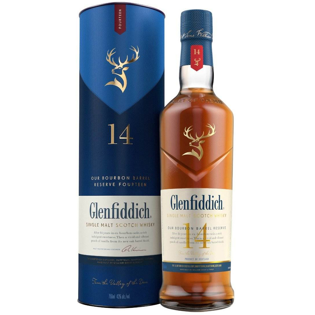Glenfiddich, 14 Y Bourbon Barrel Reserve 70cl