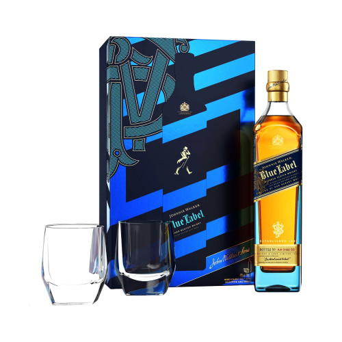 Johnnie Walker - Blue Label Giftpack 2 Glasses 70cl