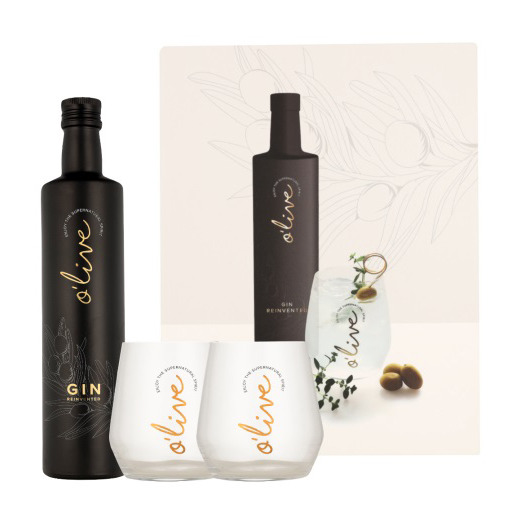 O'live Gin - Giftpack met 2 Glazen 50cl