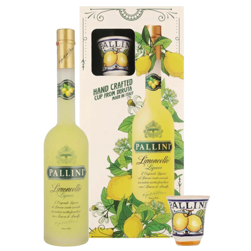 Pallini - Limoncello Gift Pack met Glas 50cl