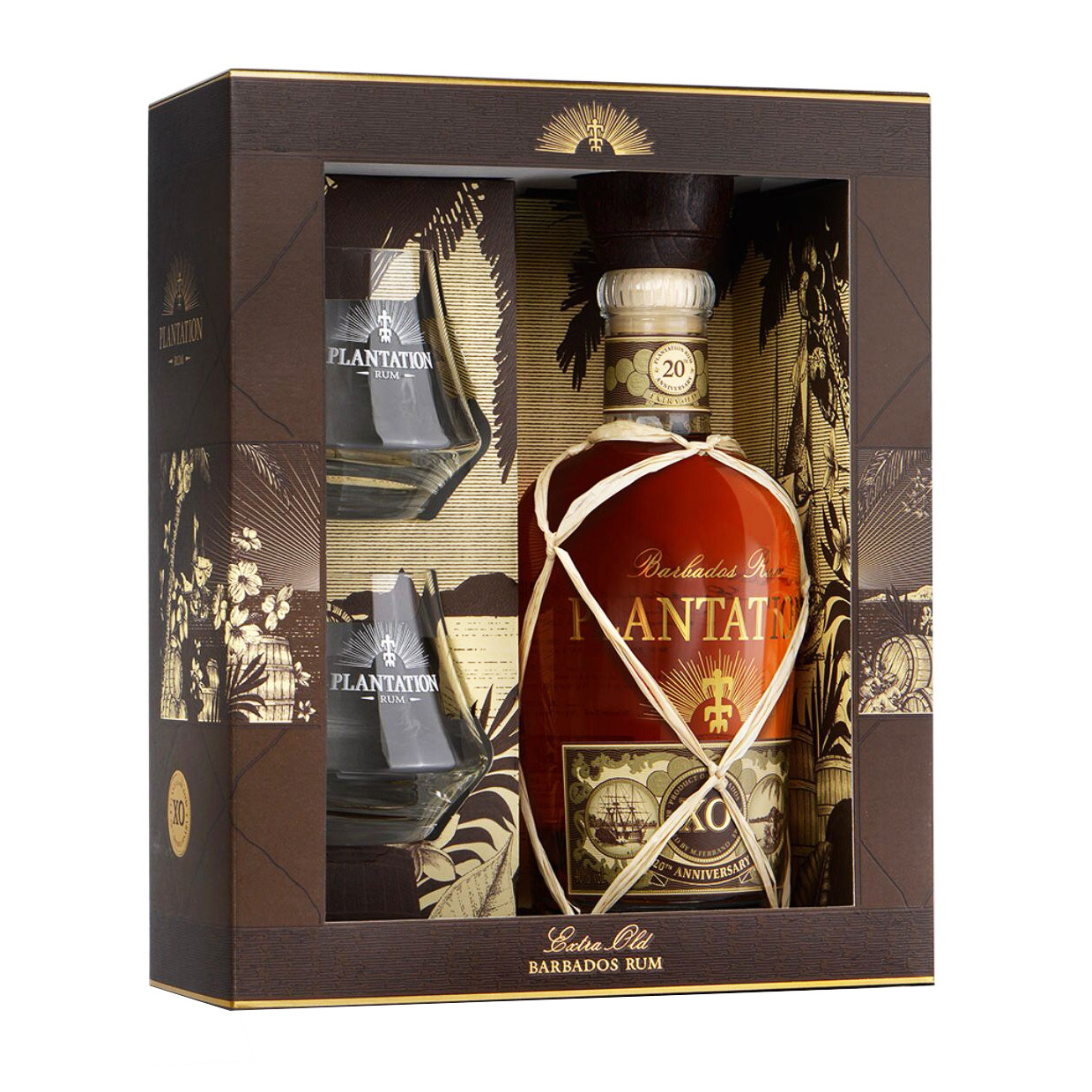 Plantation - XO Giftpack 2 Glazen 70cl