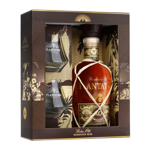 Plantation - XO Giftpack 2 Glazen 70cl