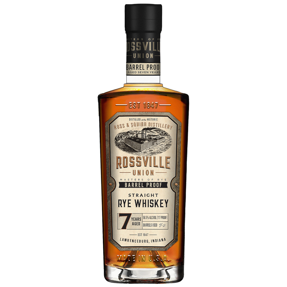 Rossville Union, 7 years - Straight Rye Barrel Proof 70cl