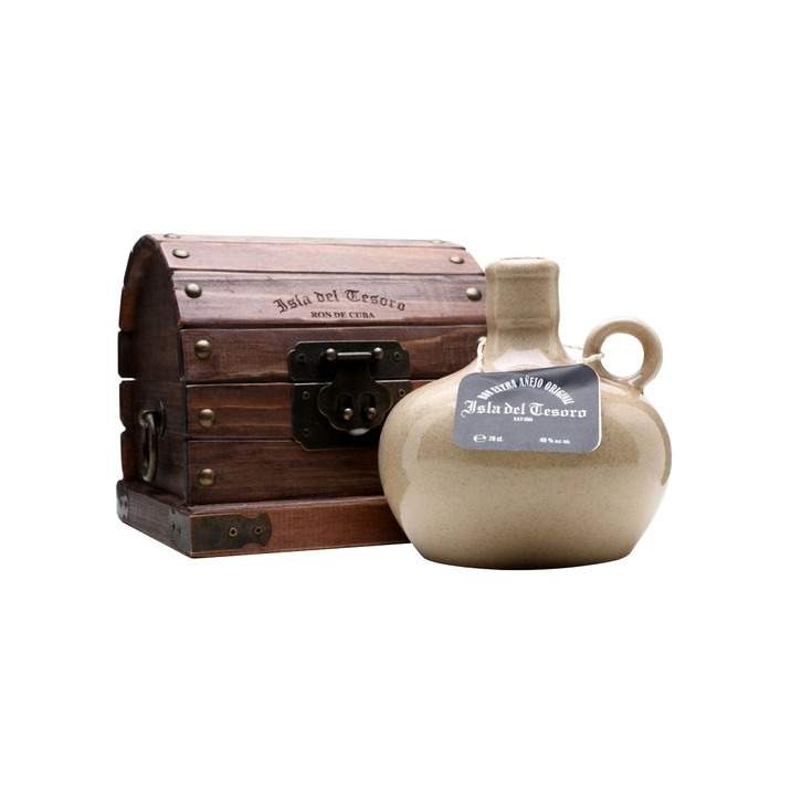 Santiago de Cuba - Isla Del Tesoro Wooden Giftbox 70cl