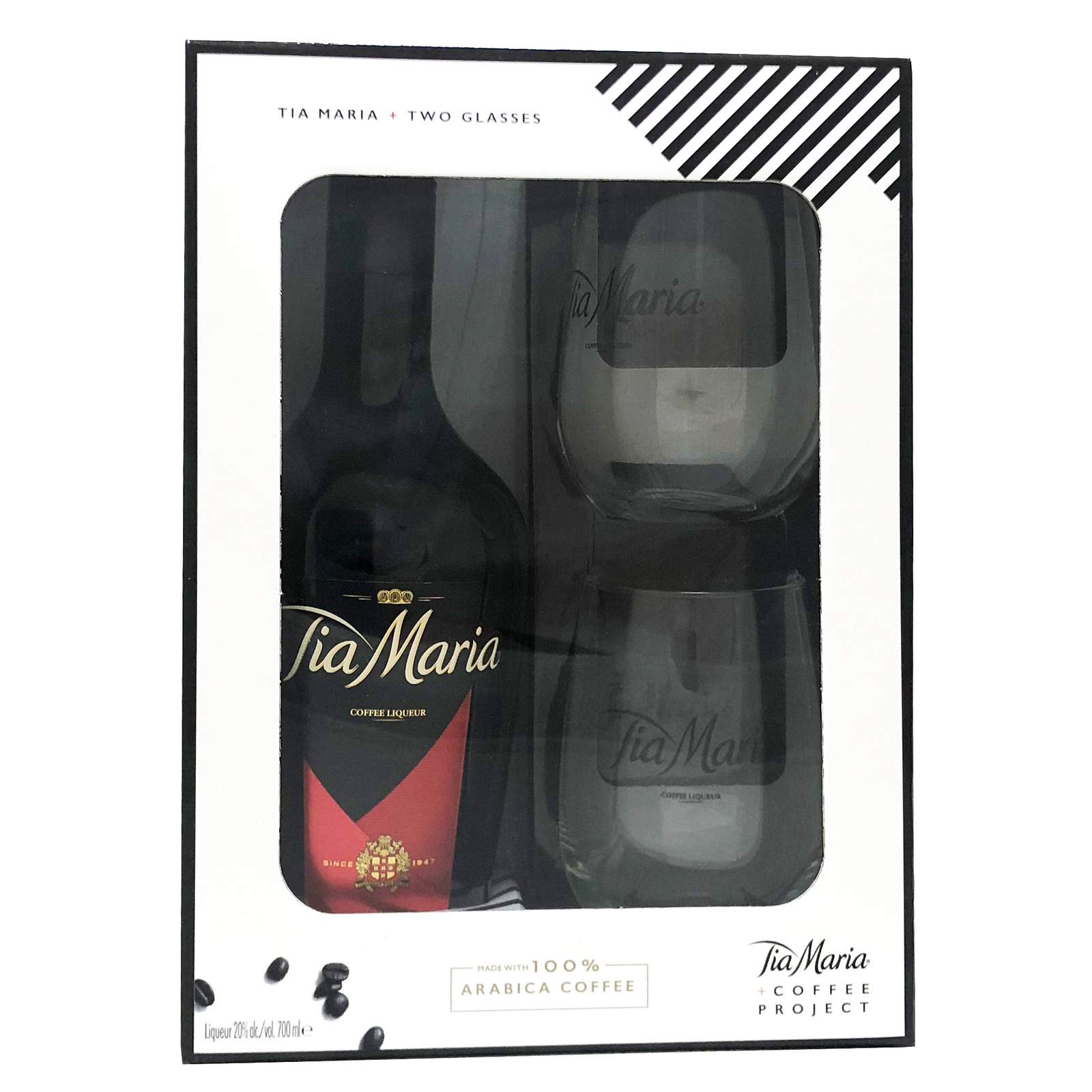 Tia Maria met 2 Glazen 70cl